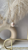 White Photoframe Locket With Shell