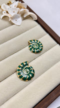 Green Coil Stud