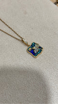 Enamel Chain With Lotus