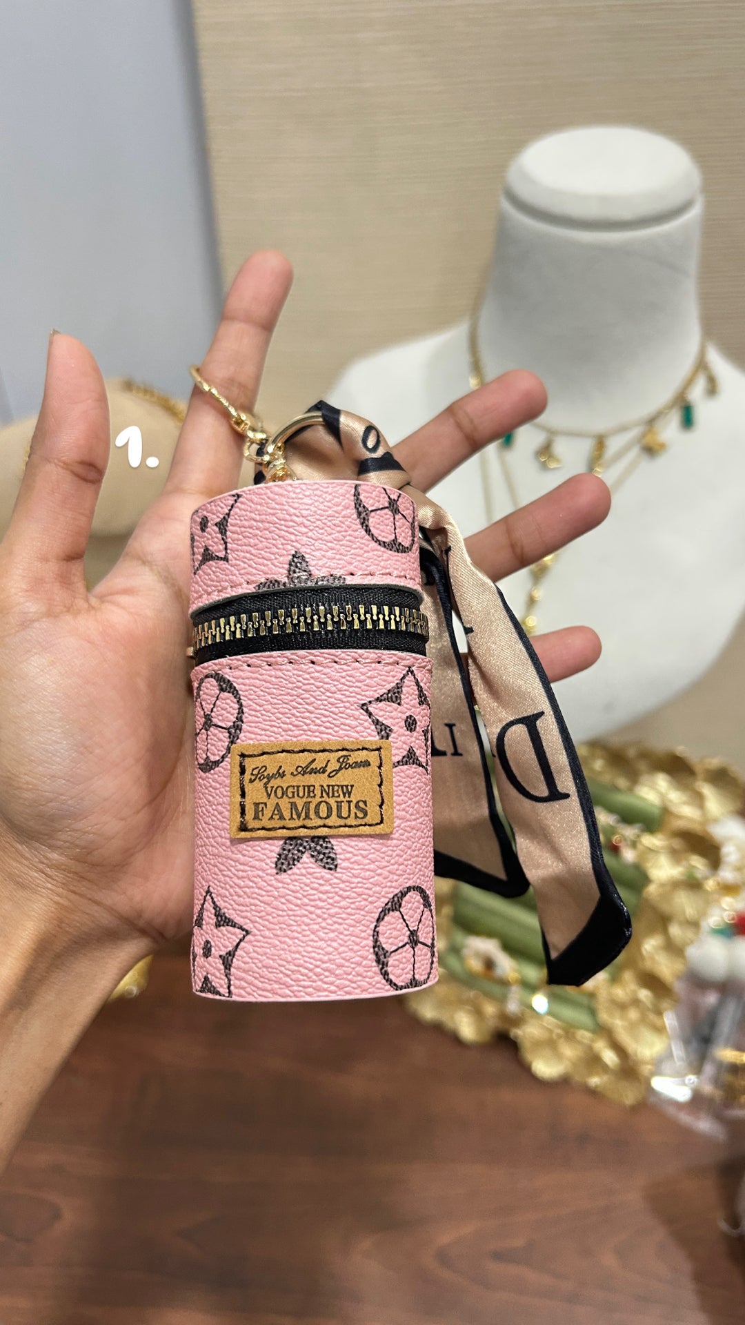 KeyChain With Lipstick Holder 2