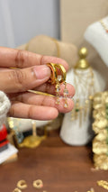 Crystal Drop Hoop