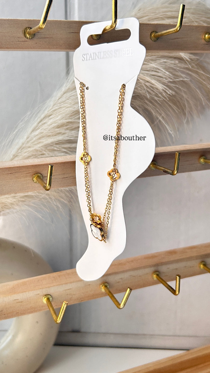 White Clover Anklet