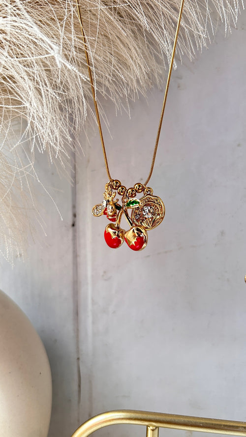 Cherry Bee Charm Chain