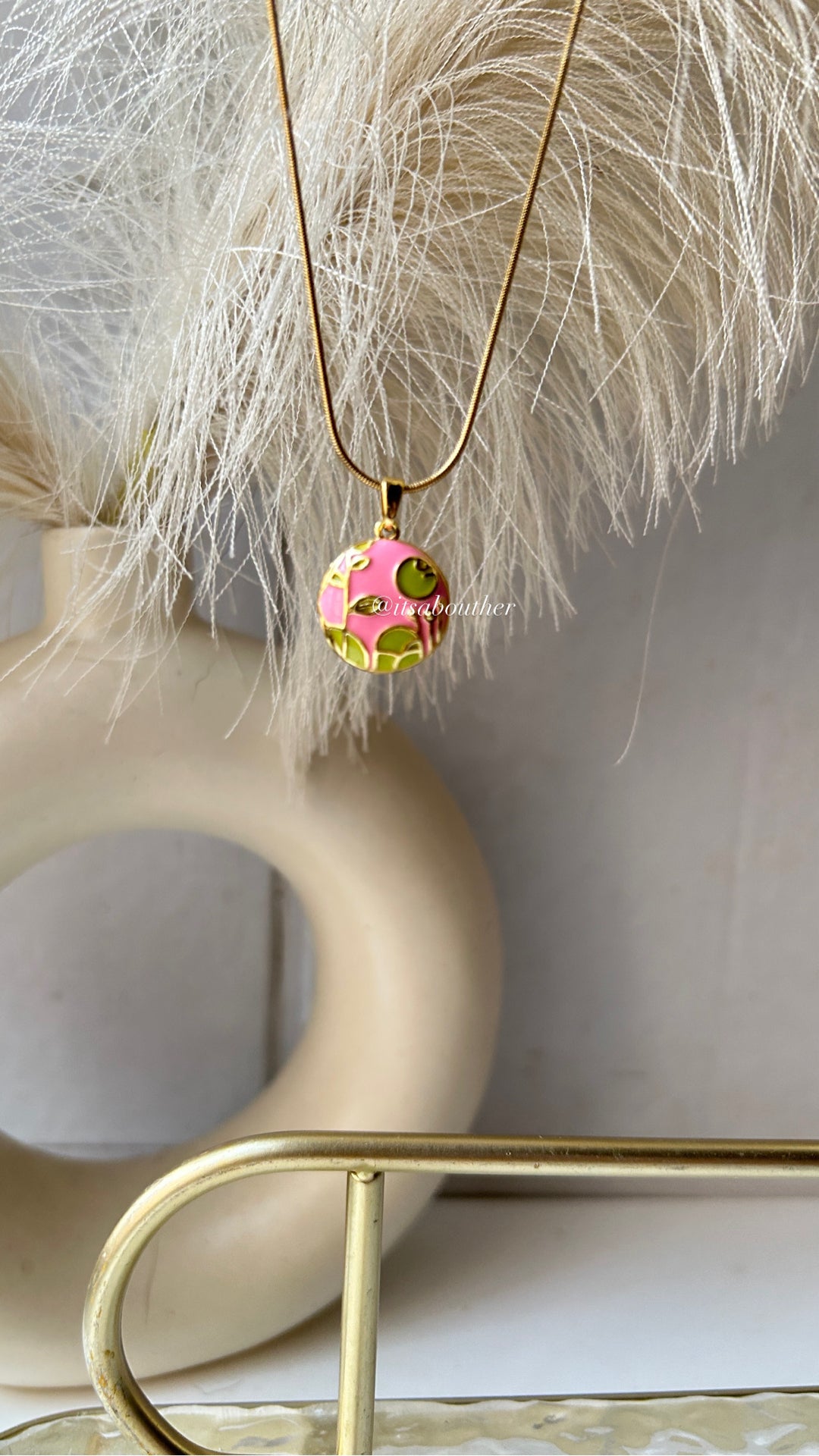 Green & Pink Photoframe Chain
