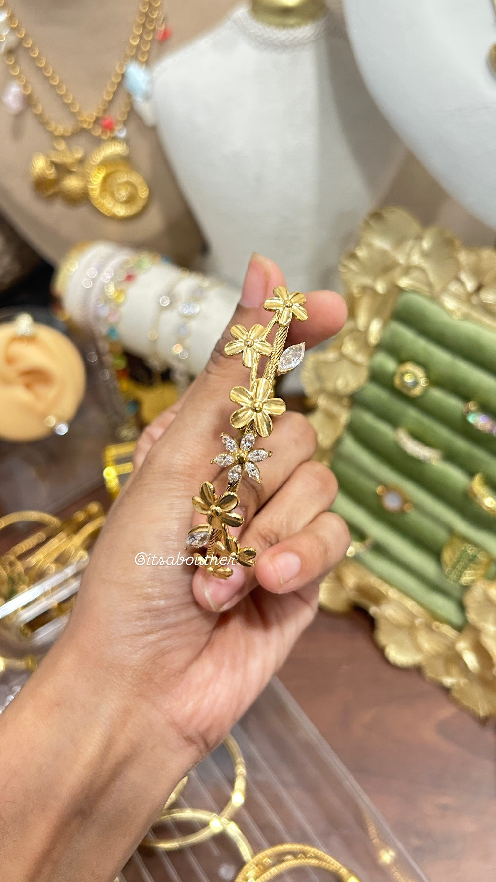 Crystal Flower Kada 4