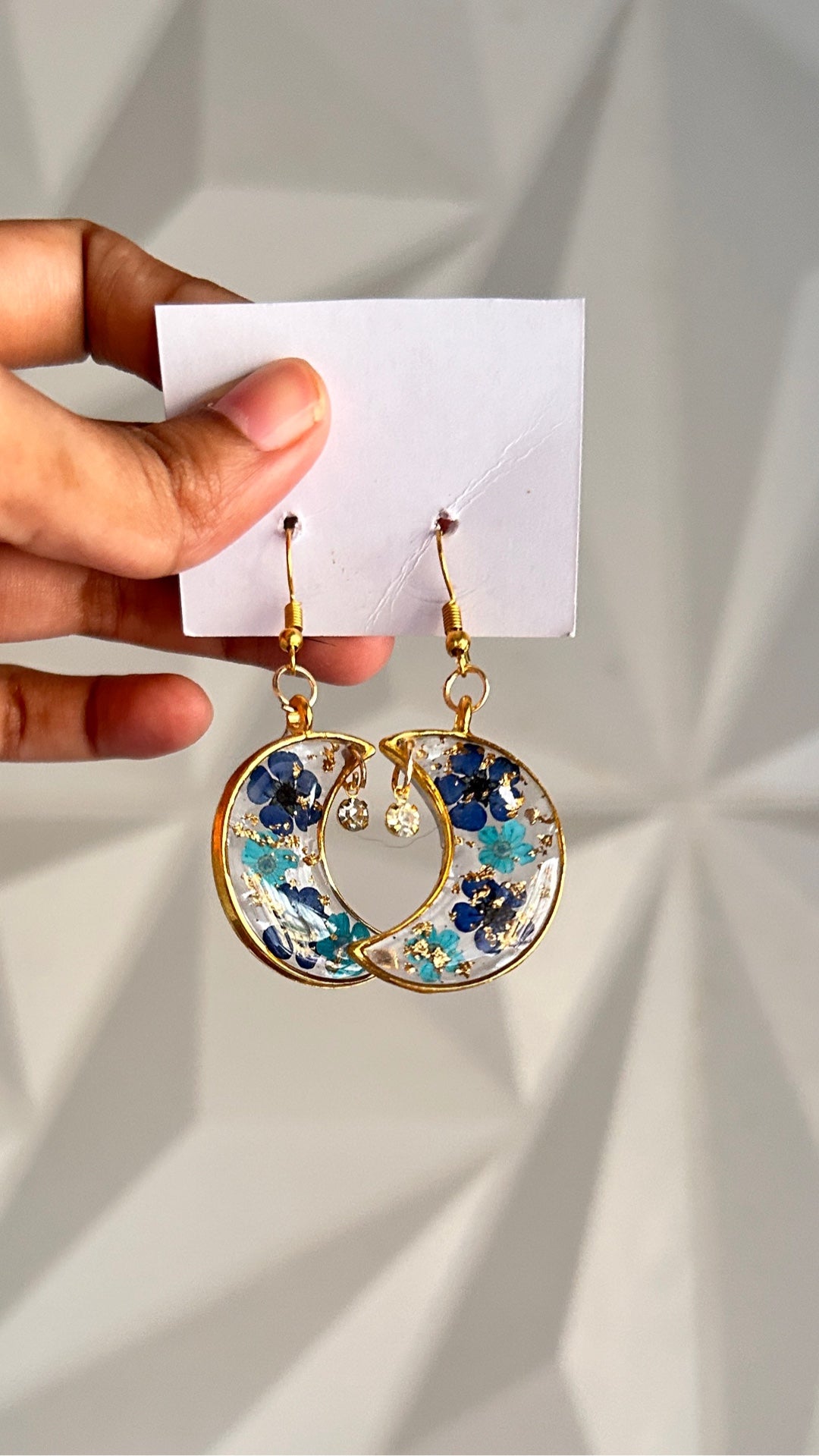 Moon Resin Earring