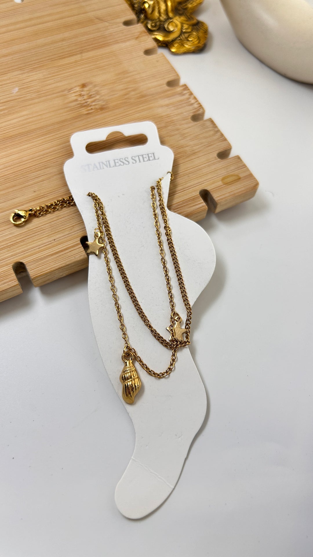 Star n Shell Anklet