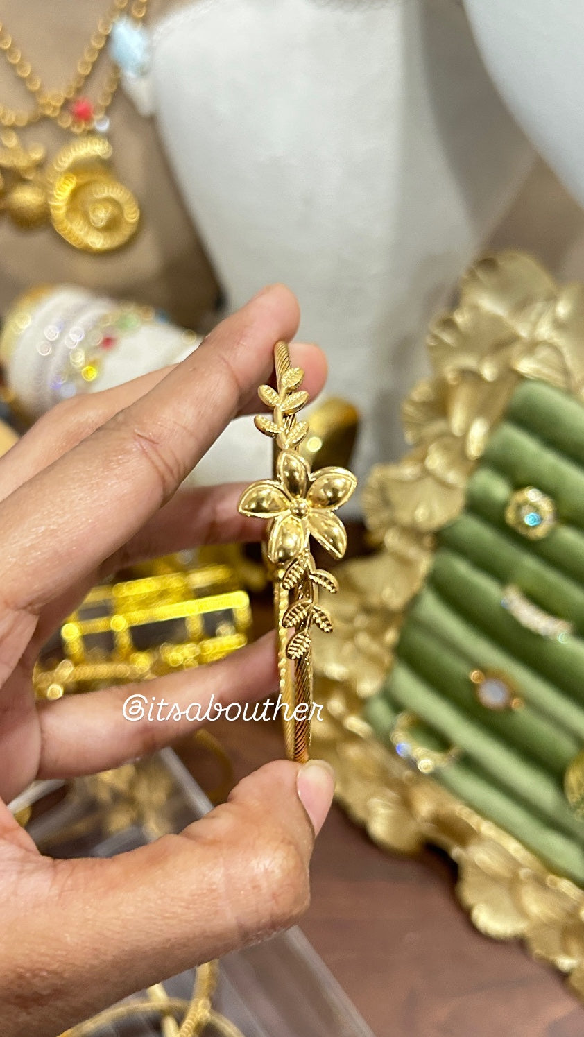 Crystal Flower Kada 3