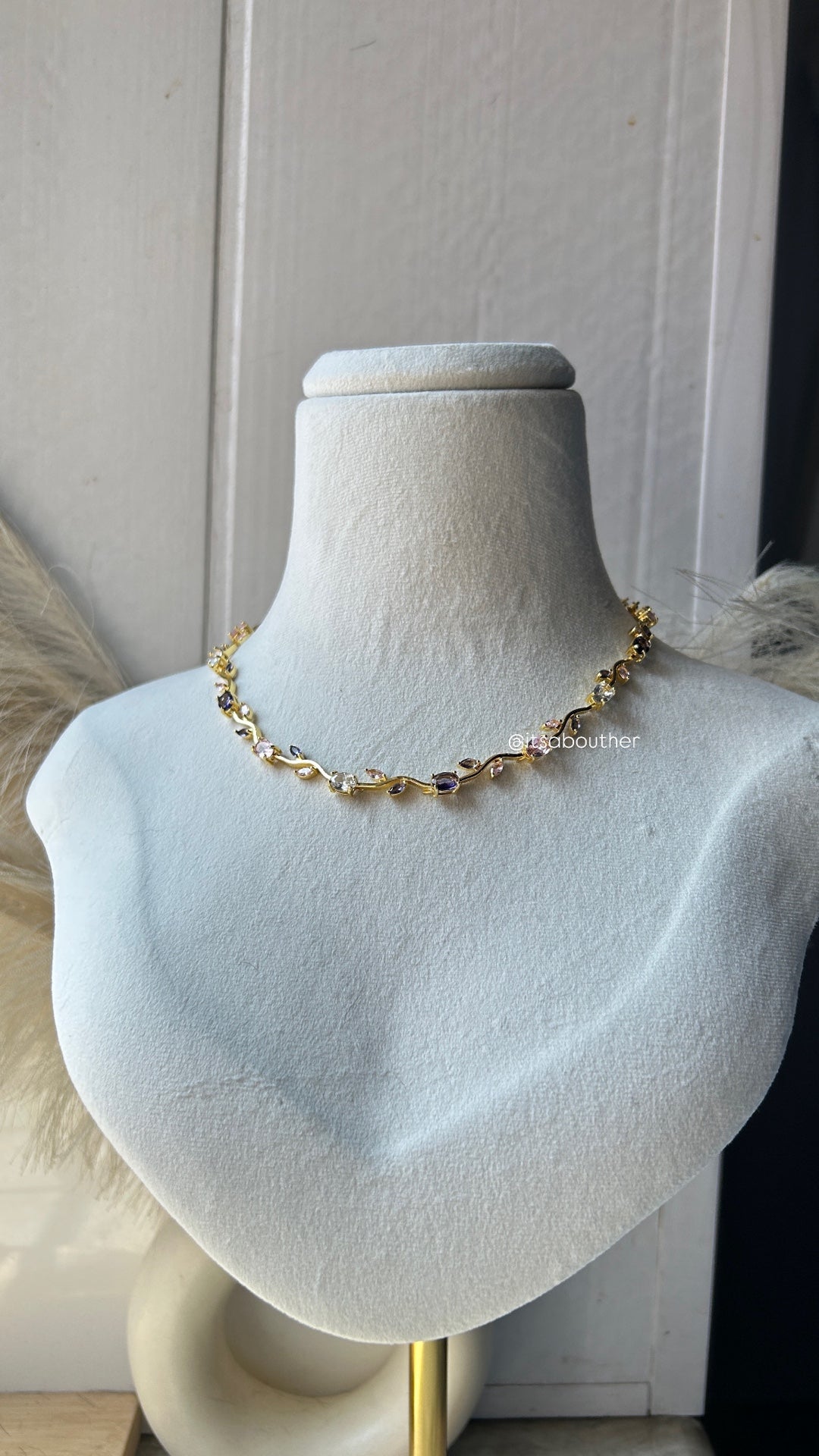 Pink Lavender Tulip Choker