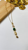 Green Crystal Y Chain