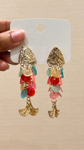 MultiColor Scale Fish Earring
