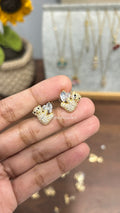 Crystal Panda Stud