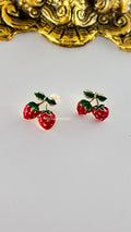 Mini Strawberry Earrings 1