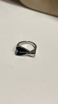 Black Heart Ring (Adjustable)