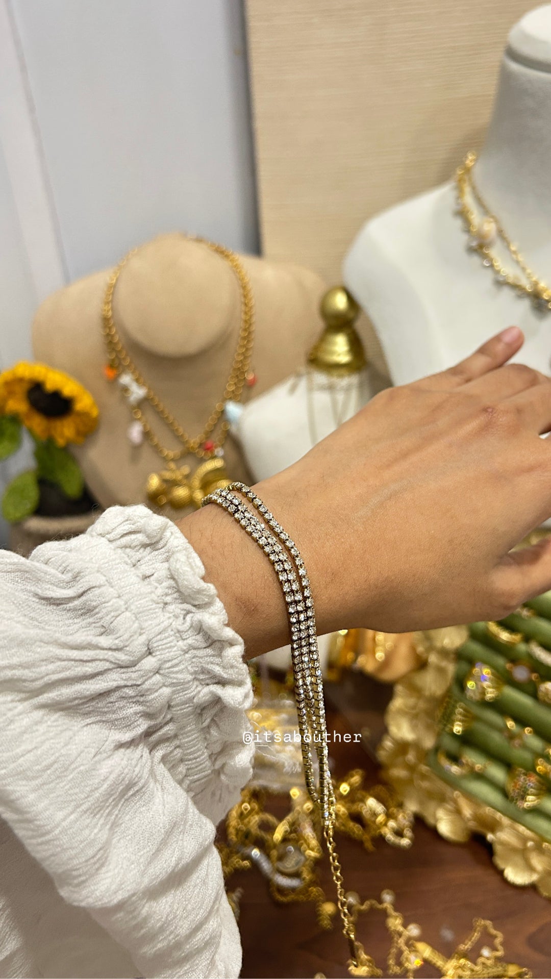 3Layer Rhinestone Bracelet