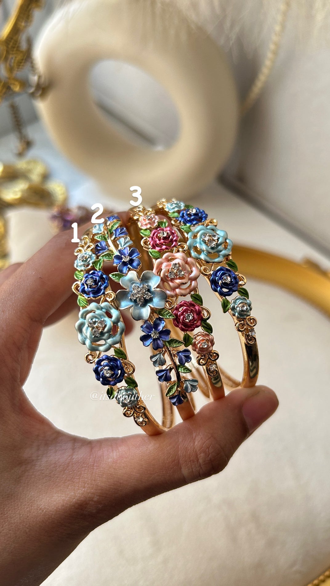 3D Floral Bangle 2