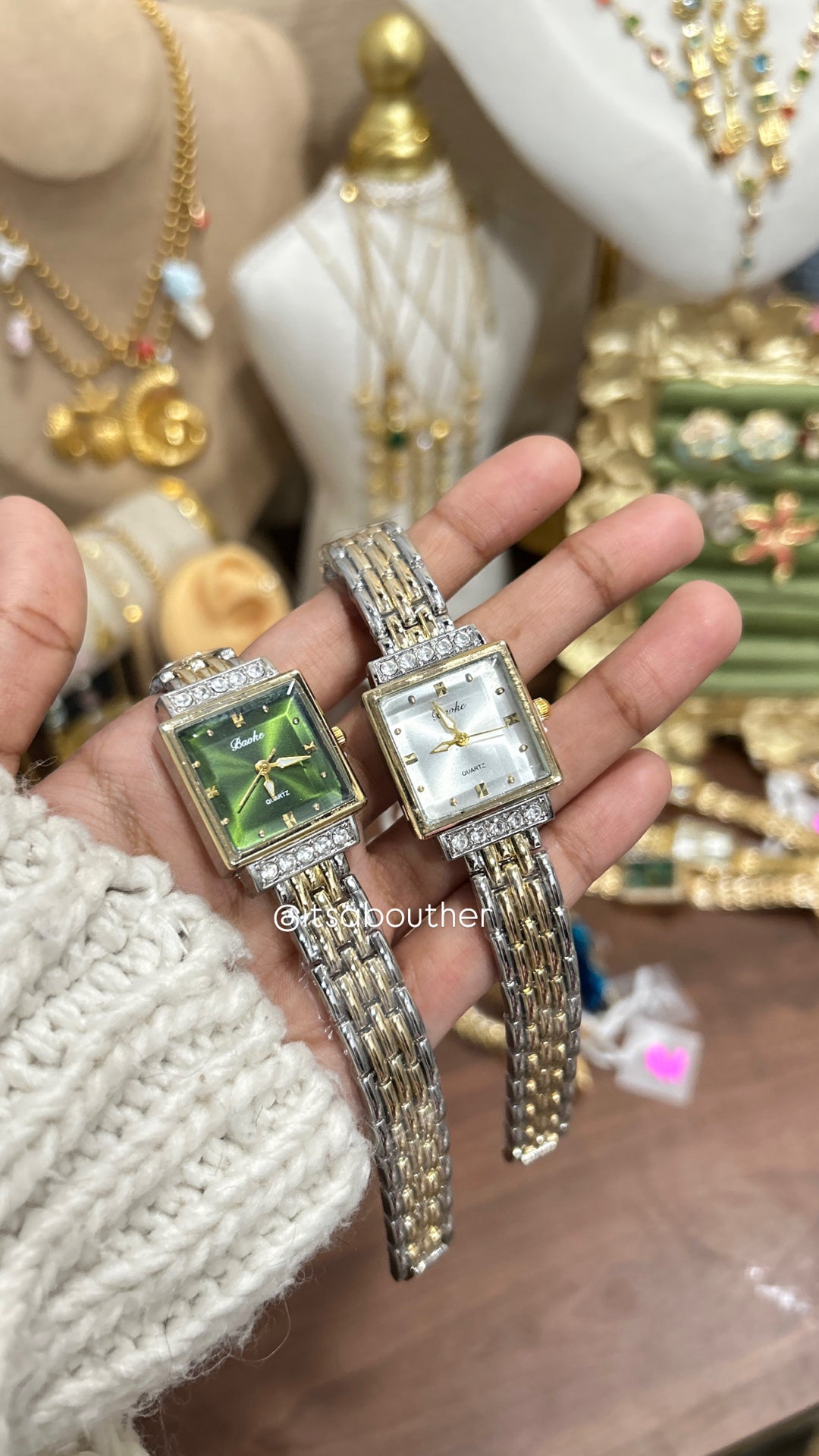 Dual Tone Vintage Watch