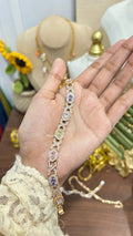 MultiColor Pastel Shade Crystal Bracelets