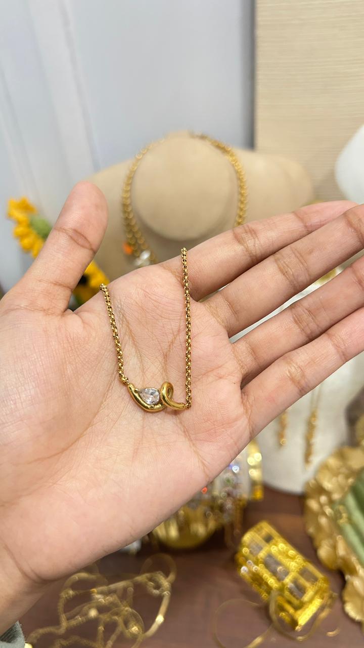 Ela Crystal Drop Chain