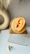 Crystal Molten Heart Earring