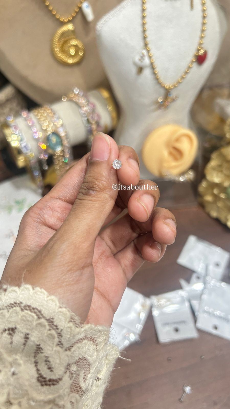 Golden Mini BallBack Stud