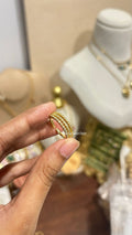 Crystal 3layer Band Ring