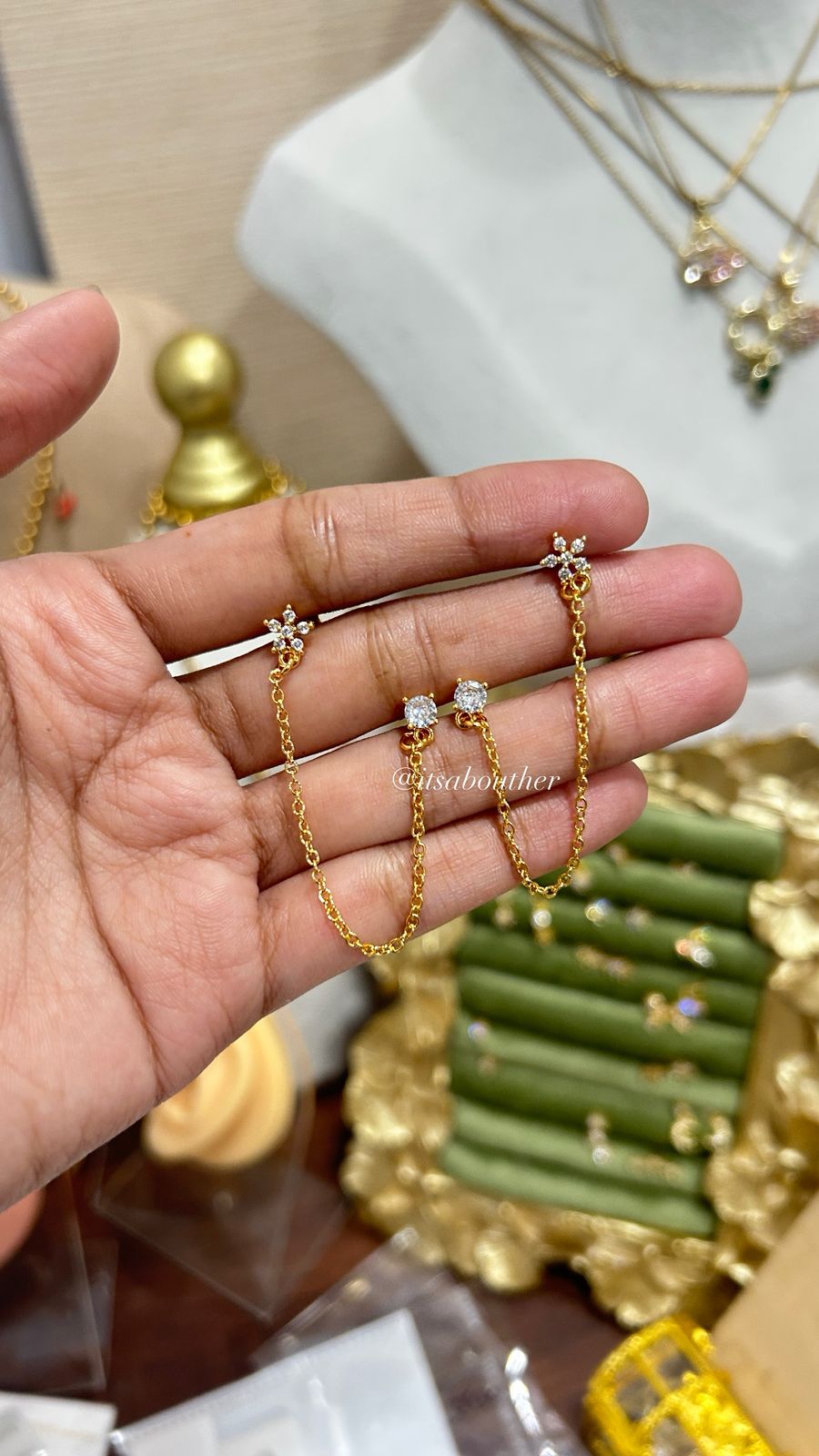 Long Dangling Ball Stud