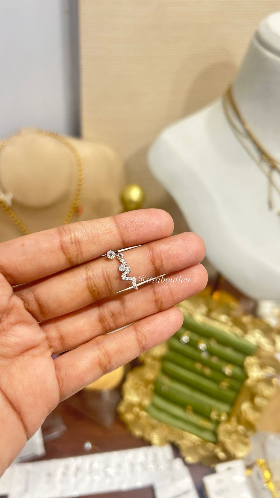 Silver Serpent BallBack Stud 7