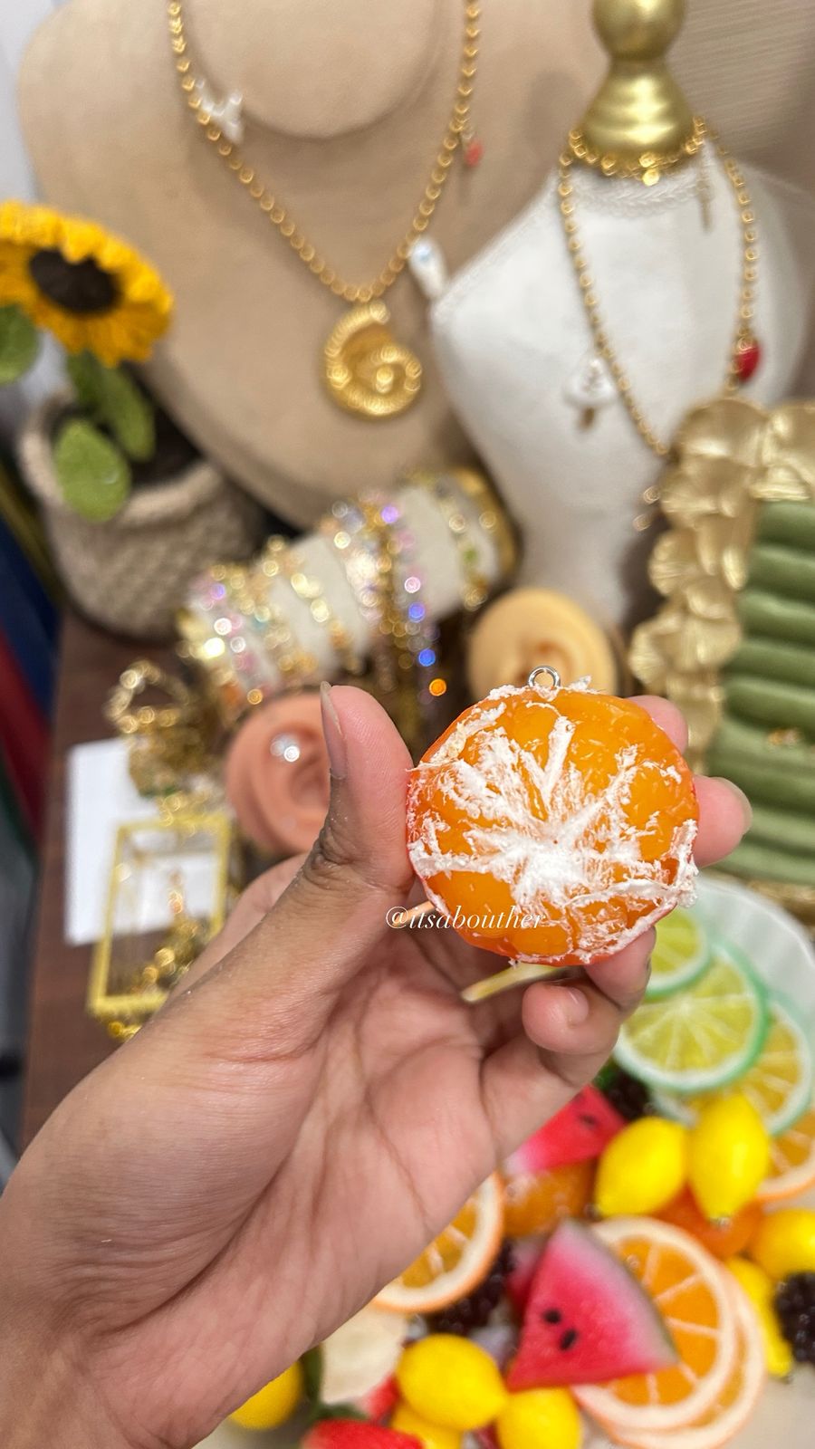 Peeled Orange Charm