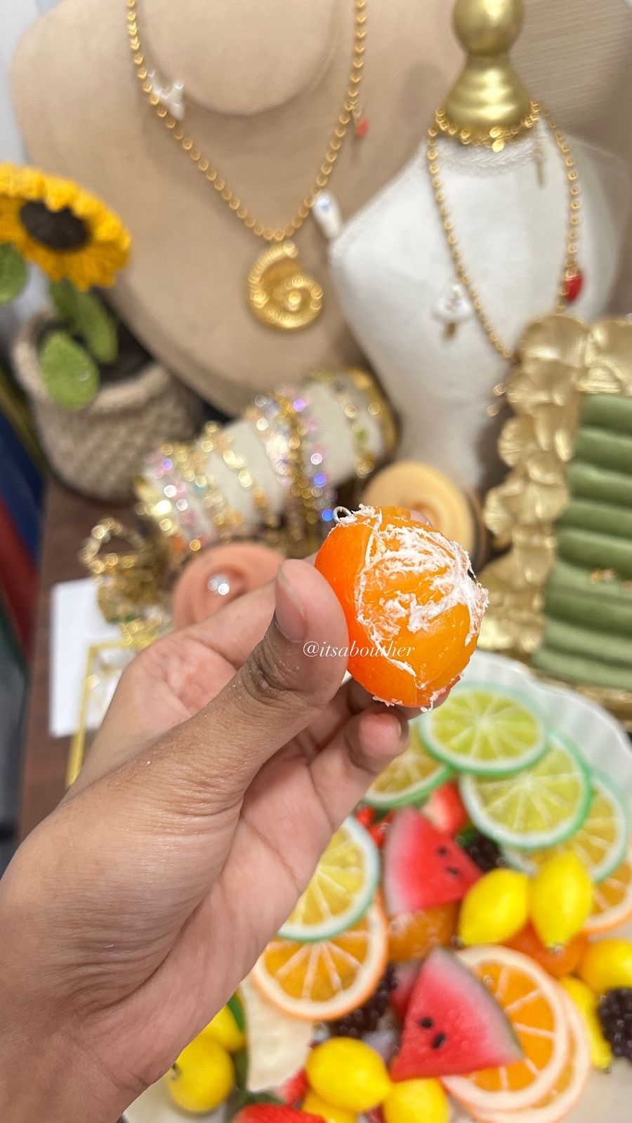 Peeled Orange Charm