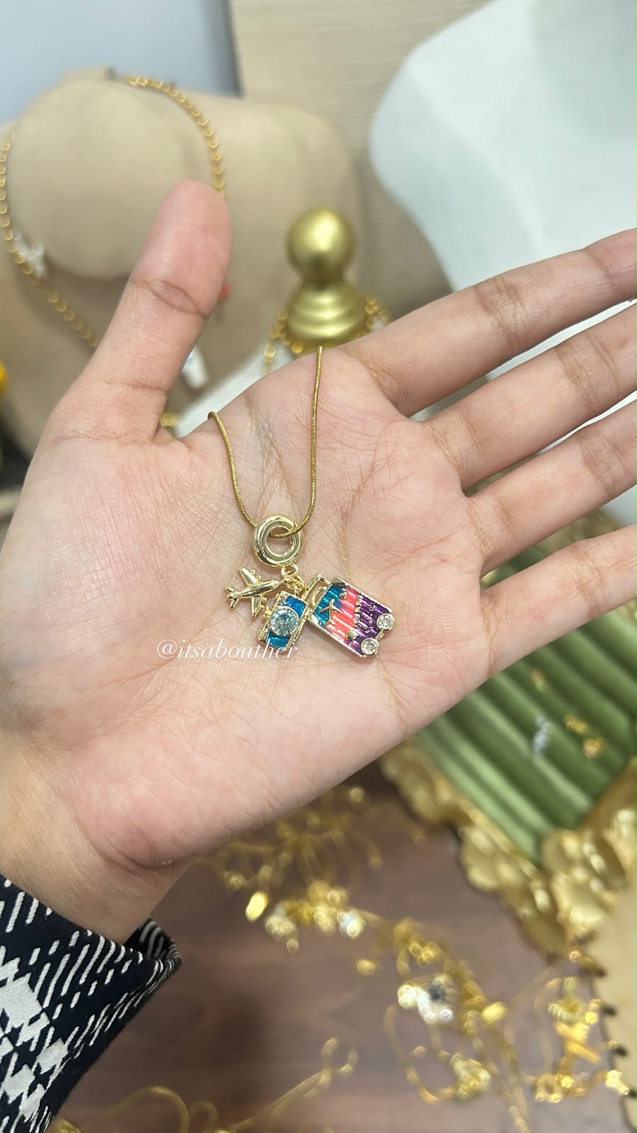 Travel Charm Chain Design 1