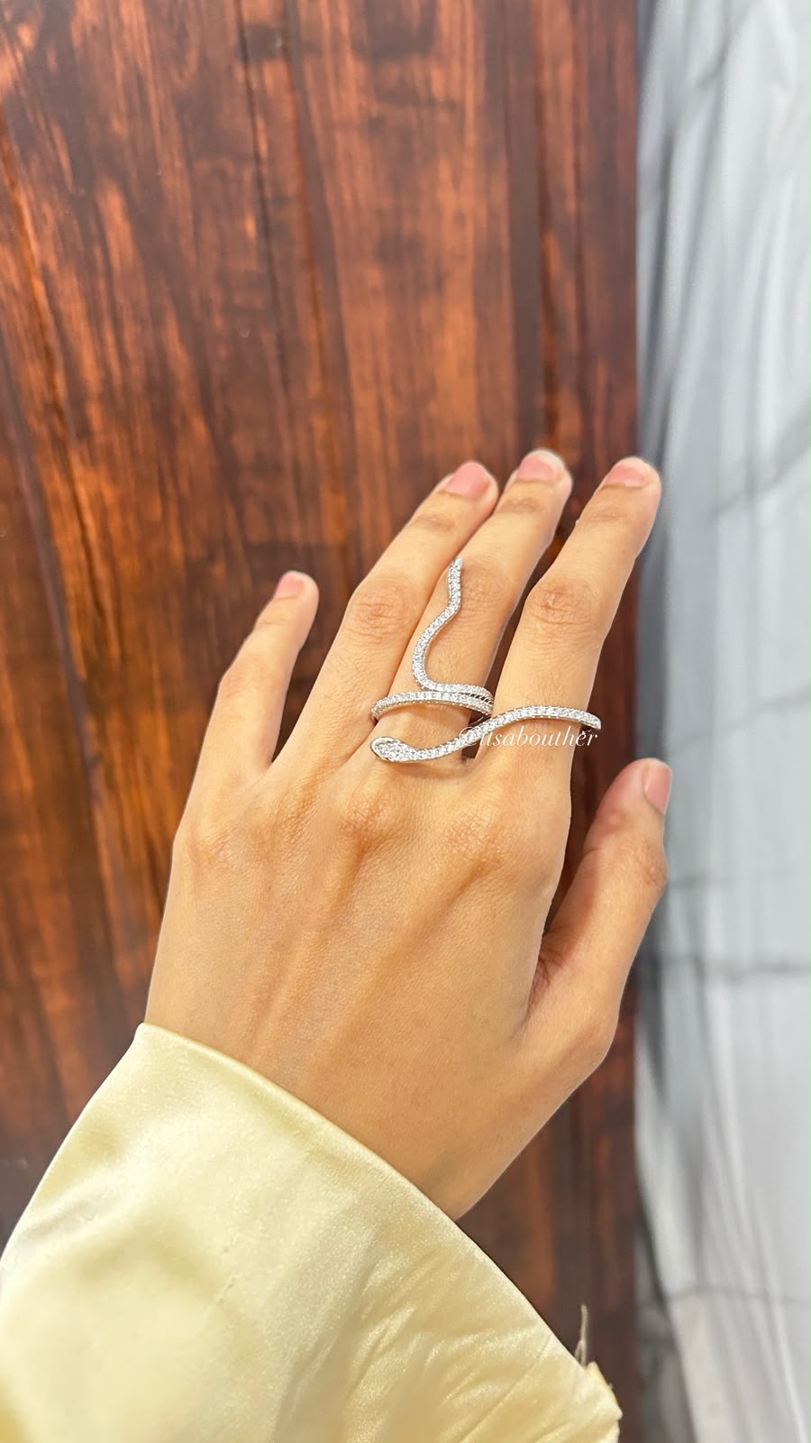 Dual Finger Serpent Ring