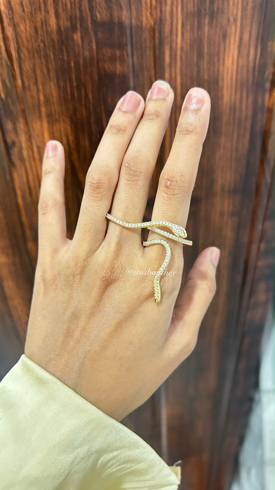 Dual Finger Serpent Ring