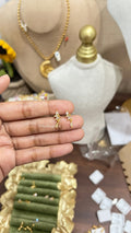 Droplet With Crystal BallBack Stud