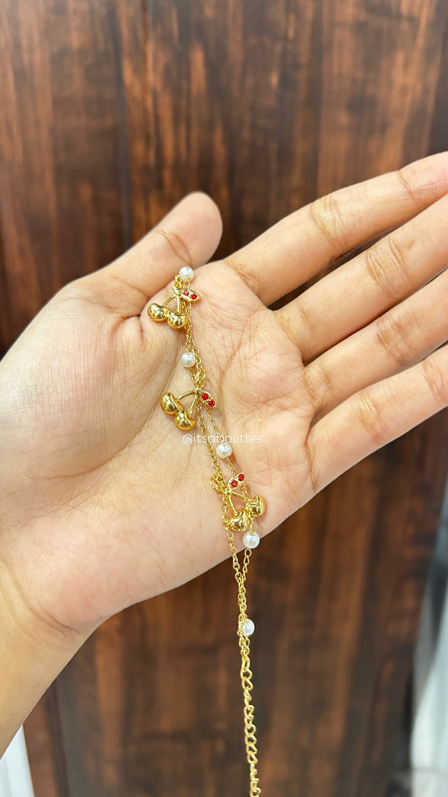 Cherry Bracelet Double Layer