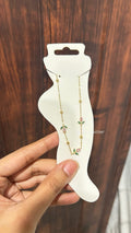 Pink Tulip Anklet(Single Leg)