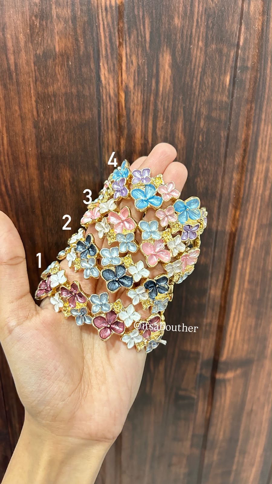 Flower Elastic Kada (Variety 1)