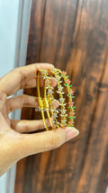 Crystal Floral Magnetic Kada