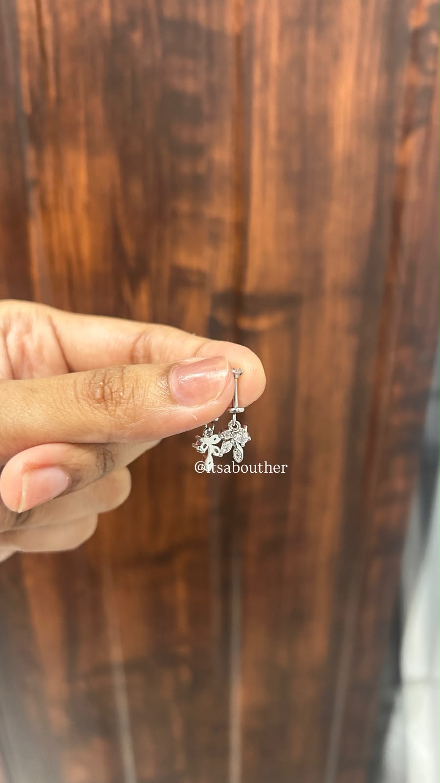 Silver Petal Helix(Pair)