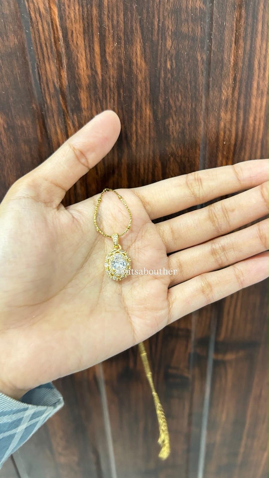 Oval Crystal Chain