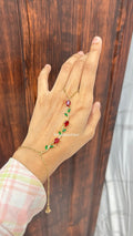 Red Green Tulip HandChain