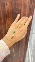 White Green Tulip HandChain