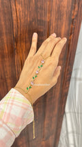 Pink Green Tulip HandChain