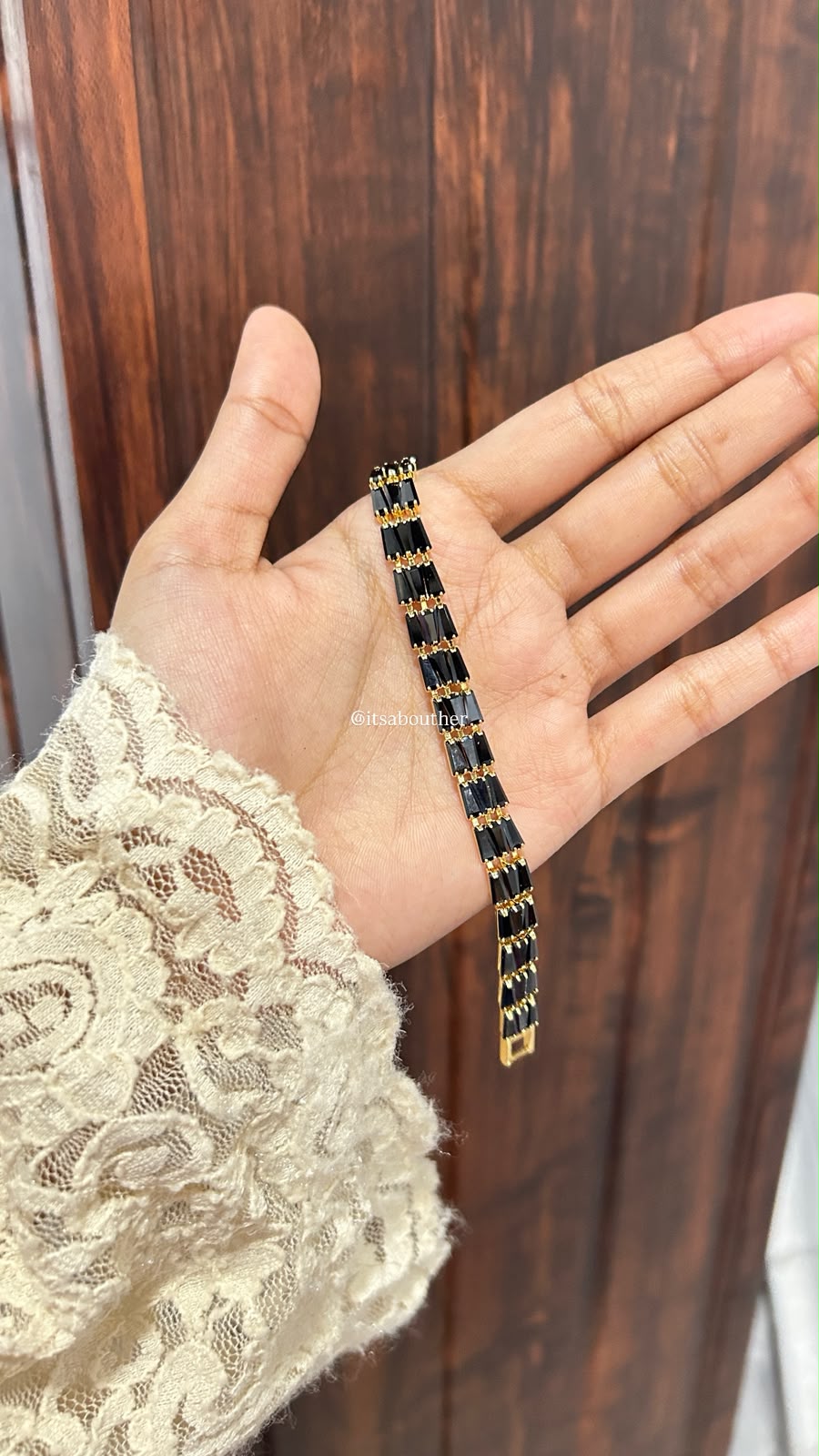 Black Tennis Bracelet
