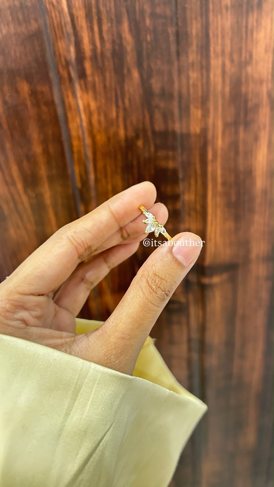 Half Lotus Ring Adjustable