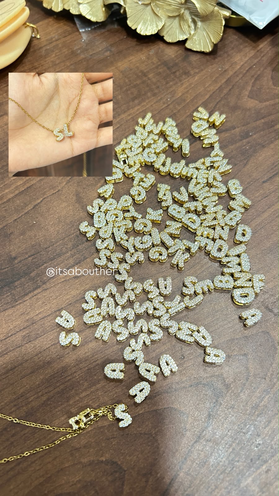 DIY Initial Chain(Choose your Chain + Letter)