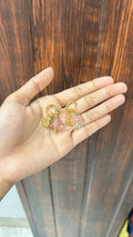 Pink With Shell Charm Hoop