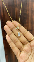 TearDrop Chian With Clover