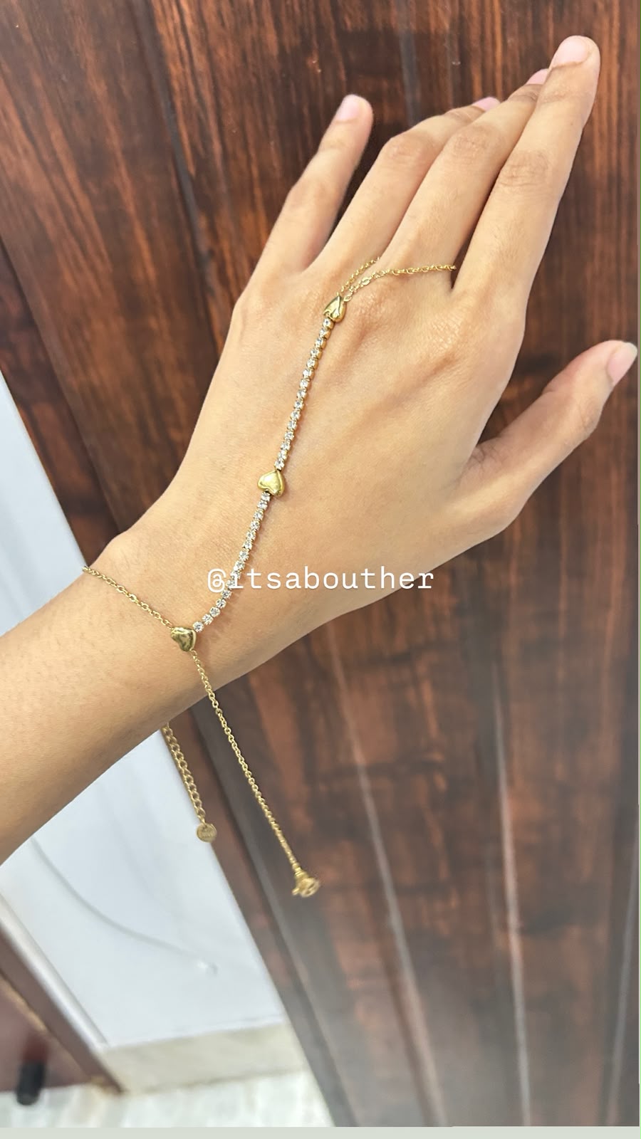 Tennis Heart Delicate HandChain