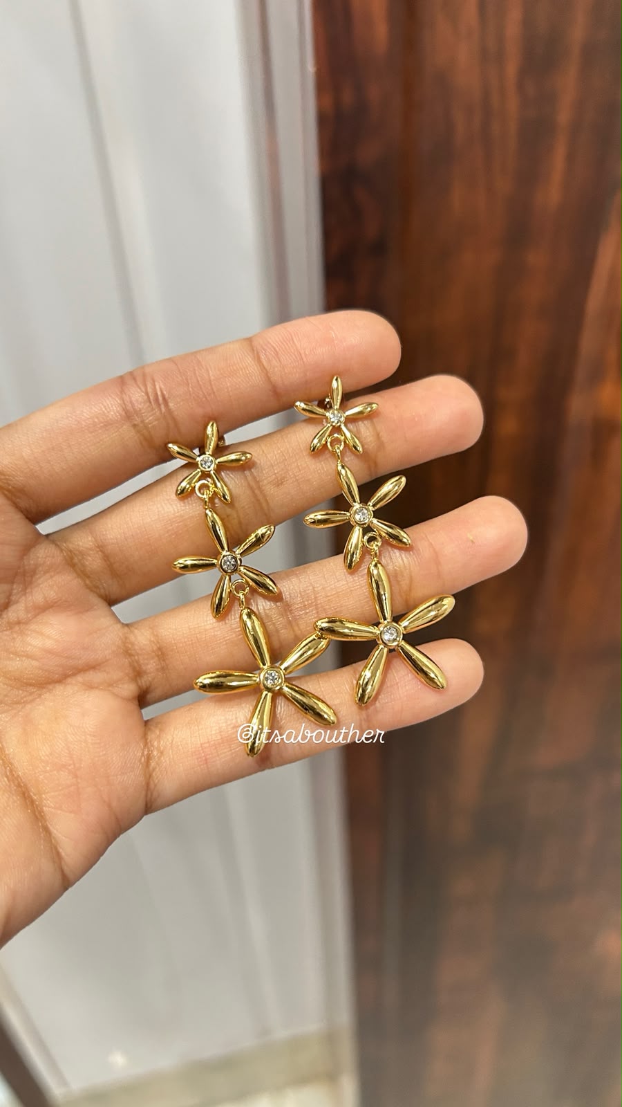 3 Layer Flower Earring
